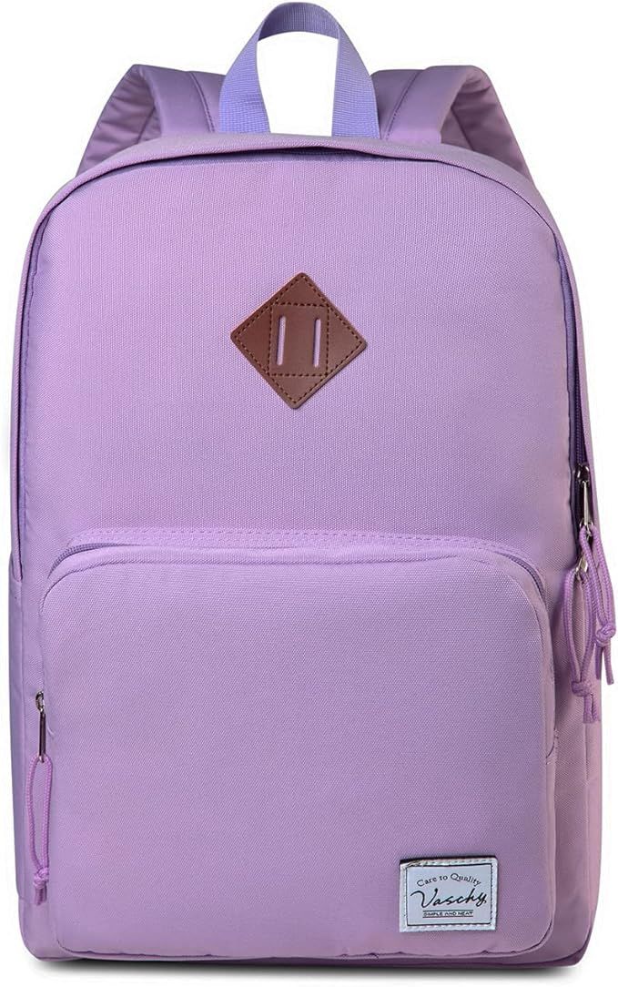 School Backpack,VASCHY Ultra Lightweight Backpack for Women Bookbag for Kids Teen Boys Girls Purp... | Amazon (US)