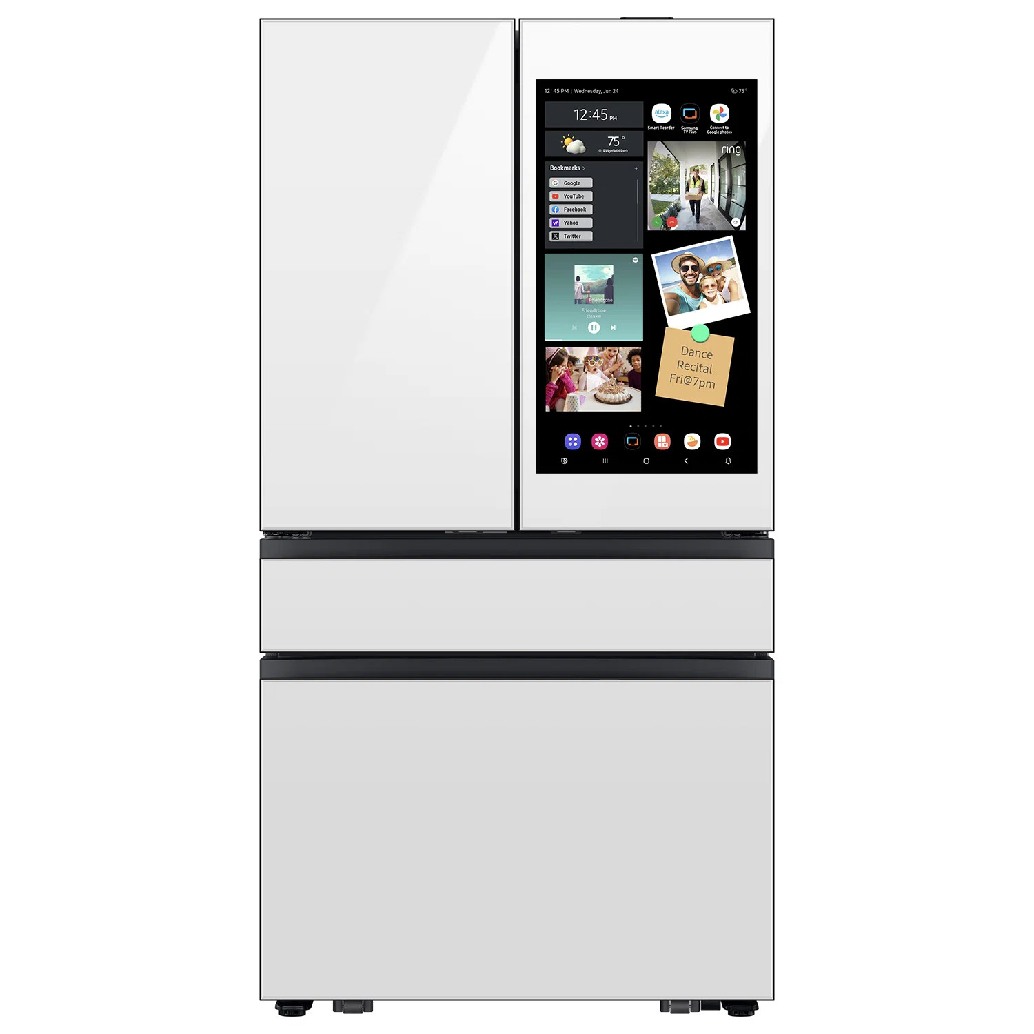 Samsung Bespoke 23 cu. ft. Counter Depth 4-Door French Door Refrigerator with AI Family Hub+ AI V... | Wayfair North America