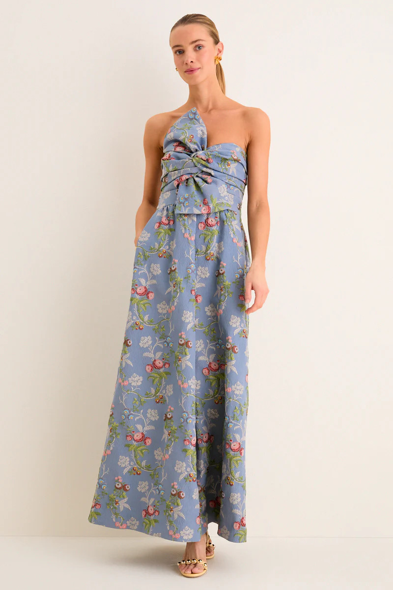 Trellis Bloom Jacquard Kathleen Gown | Tuckernuck (US)