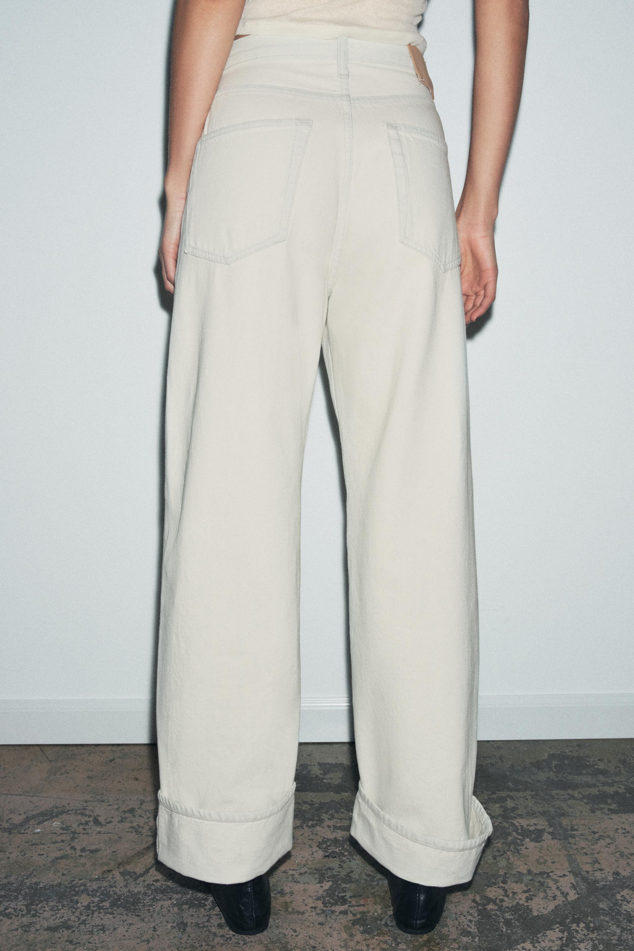 ZW COLLECTION BAGGY MID-WAIST JEANS | Zara UK