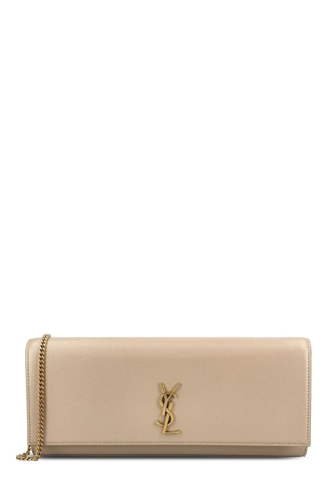 Saint Laurent Kate Foldover Top Clutch Bag | Cettire Global