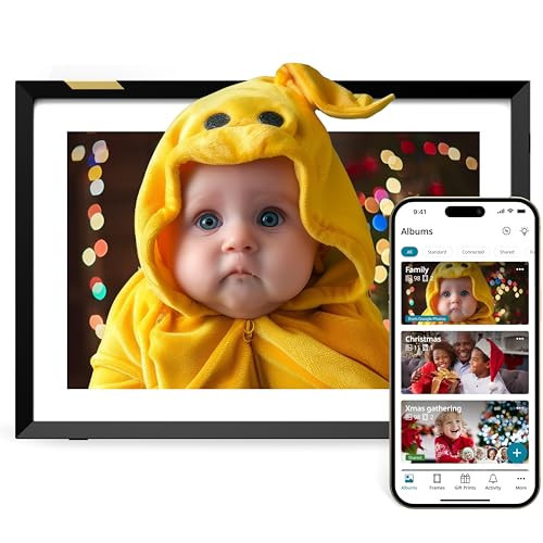 Nixplay Digital Picture Frame | Gift for Mom | HD Touch Screen Display | Perfect Digital Picture Frame for Gifting | Auto-Rotation Feature, Securely Share Photos/Videos via Email or App | 10.1 | Amazon (US)