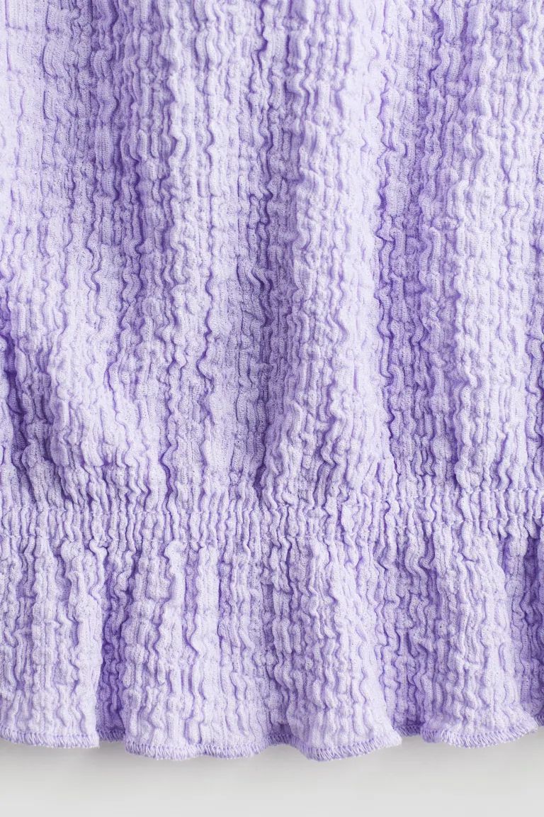 Puff-sleeved Top - Light purple - Kids | H&M US | H&M (US + CA)