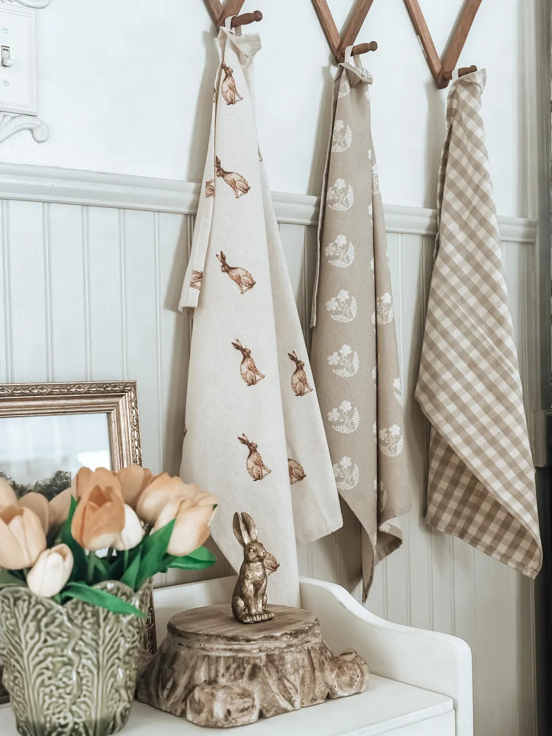 Rabbit & Linen Tea Towels – Set of 3 | Etsy (US)