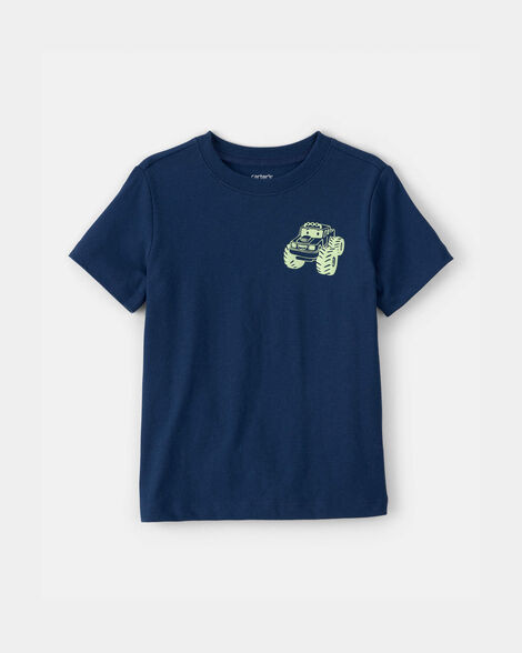 Toddler Boy Monster Truck Graphic Tee - Blue | Carter's Inc