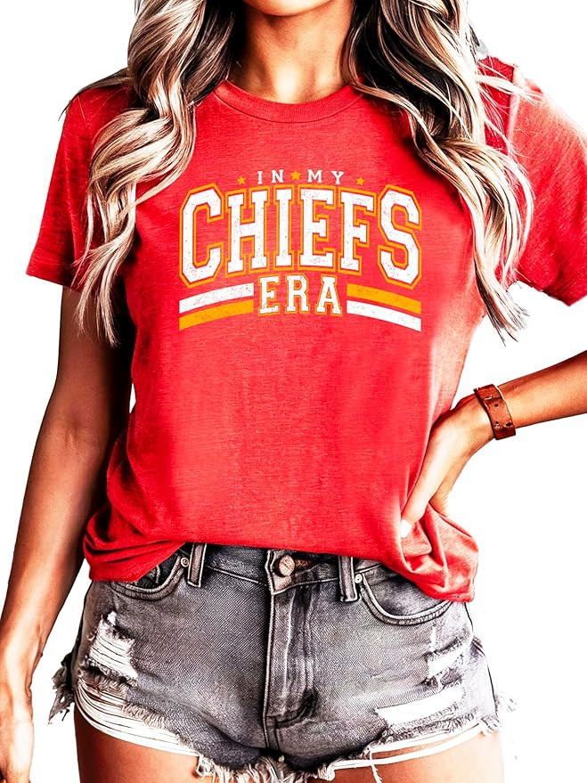 in My Chiefs Era Shirt for School Spirit Apparel for Adults and Kids | Amazon (US)