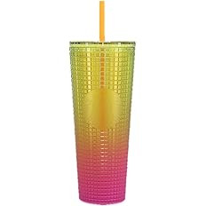 Starbucks Cold Cup Tumbler Venti 24 oz Summer 2022 (Lemon Pink Gradient) | Amazon (US)