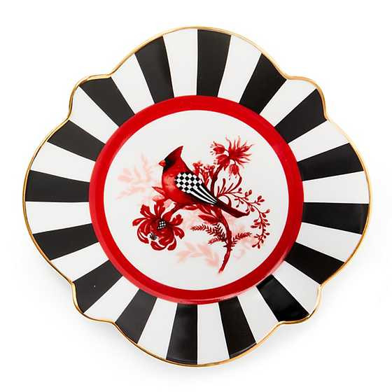 Cardinal Toile Bread & Butter Plate | MacKenzie-Childs