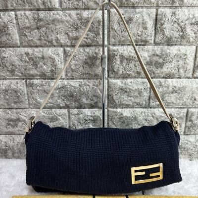 FENDI Leather Mamma Baguette Hand Bag Navy From Japan  | eBay | eBay US