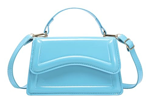 XMLiZhiGu Small Crossbody Bag，Cute Purse for Women trendy，Girls Top Handle Clutch Handbag Blue | Amazon (US)