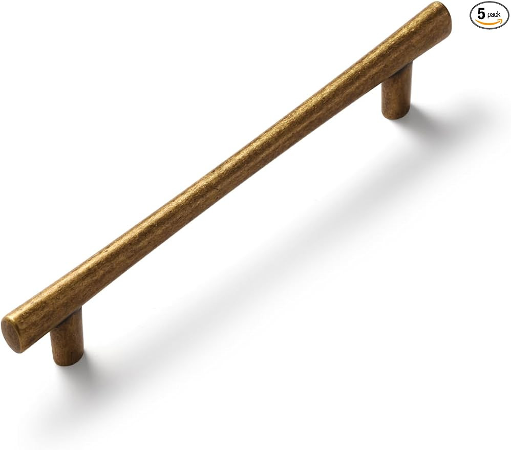 Vintage Brass Cabinet Handles 5" Hole Center Antique Cabinet Pulls Retro Drawer Dresser Cupboard ... | Amazon (US)