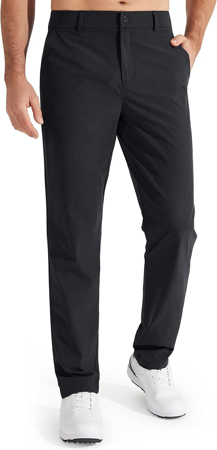 Libin Mens Golf Pants Stretch Work Dress Pants 30"/32"/34" Quick Dry Lightweight Casual Comfy Trousers with Pockets | Amazon (US)