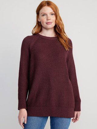 Textured Pullover Tunic Sweater for Women | Old Navy (US)