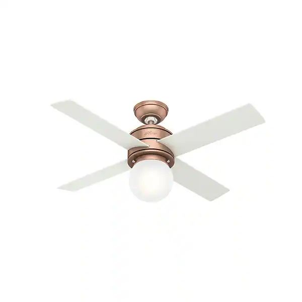 Hunter 44" Hepburn Ceiling Fan with LED Light Kit and Wall Control, Vintage, Transitional, Contem... | Bed Bath & Beyond