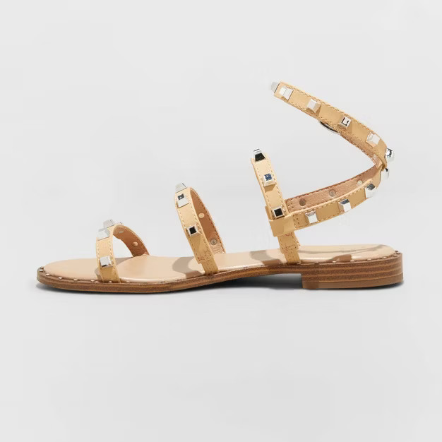 Women's Astrid Studded Strappy Sandals - A New Day™ | Target