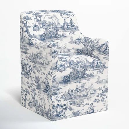 Howth Cotton Solid Back Arm Chair | Wayfair North America