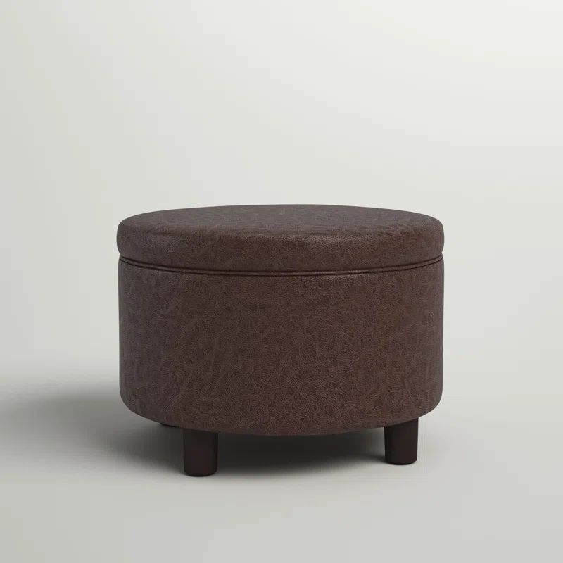 Angela Vegan Leather Storage Ottoman | Wayfair North America