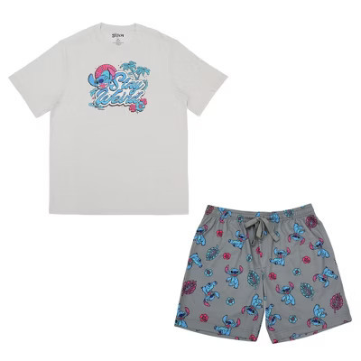 Disney Stitch Stay Weird Men's 2-Pack Pajama Set - Small | Target