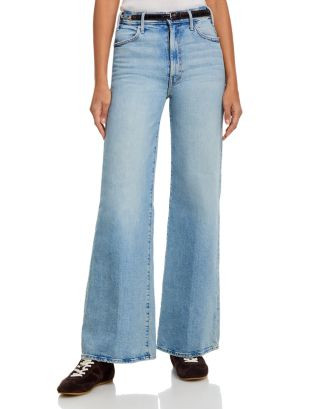The Hustler Roller Sneak High Rise Wide Leg Jeans in I Confess | Bloomingdale's (AU)