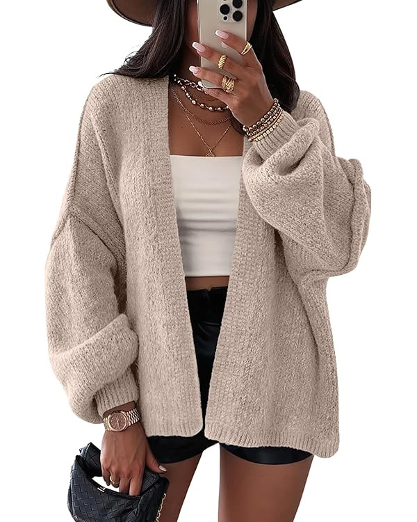 LILLUSORY Chunky Cardigan Sweaters for Women Oversized Long Trendy Early Fall Outfits Fashion Coz... | Amazon (US)