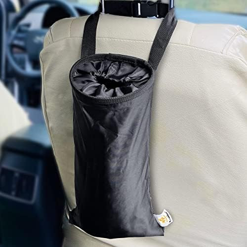 EcoNour Car Trash Bag (2 Pack) with Top Elastic Vent & Velcro Bottom Opening | Easy Mountable Car... | Amazon (US)