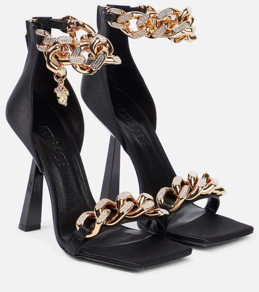 Embellished satin sandals | Mytheresa (US/CA)