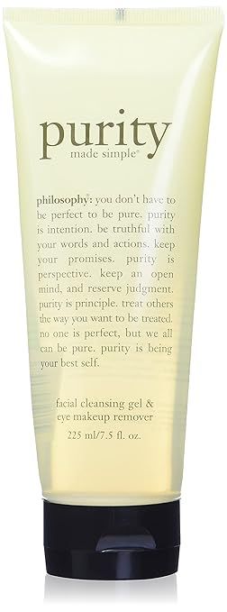 philosophy purity made simple cleansing gel for face and eyes, 7.5 oz | Amazon (US)