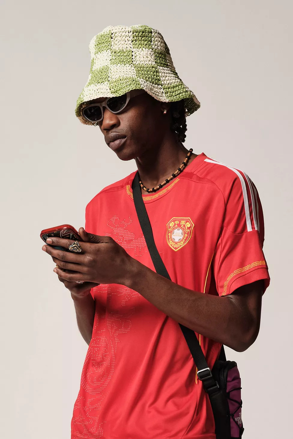 Checkered Straw Bucket Hat | Urban Outfitters (US and RoW)