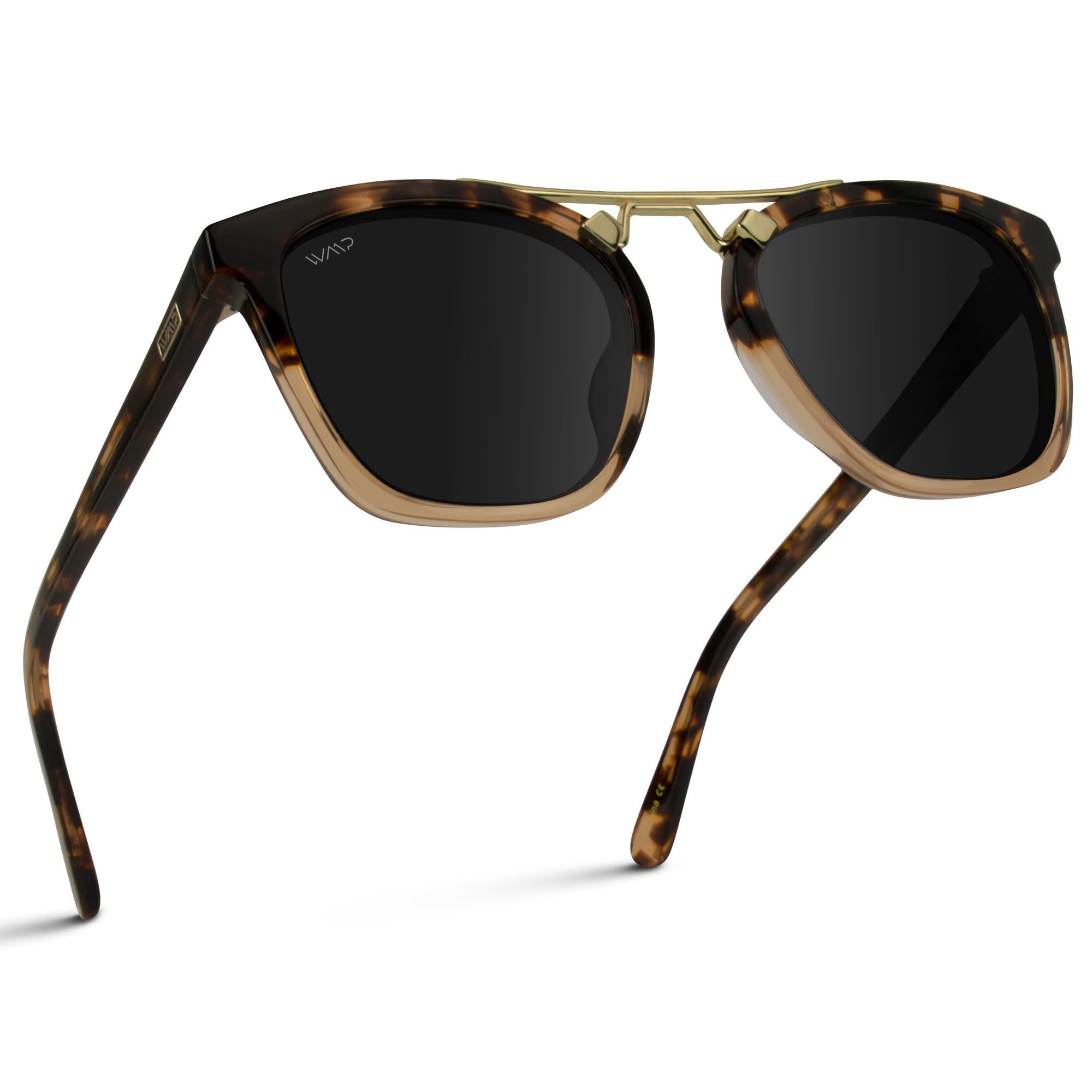 WearMe Pro WMP Eyewear - Women's Oversized Polarized Sunglasses: Square Vintage Style with Metal ... | Amazon (US)