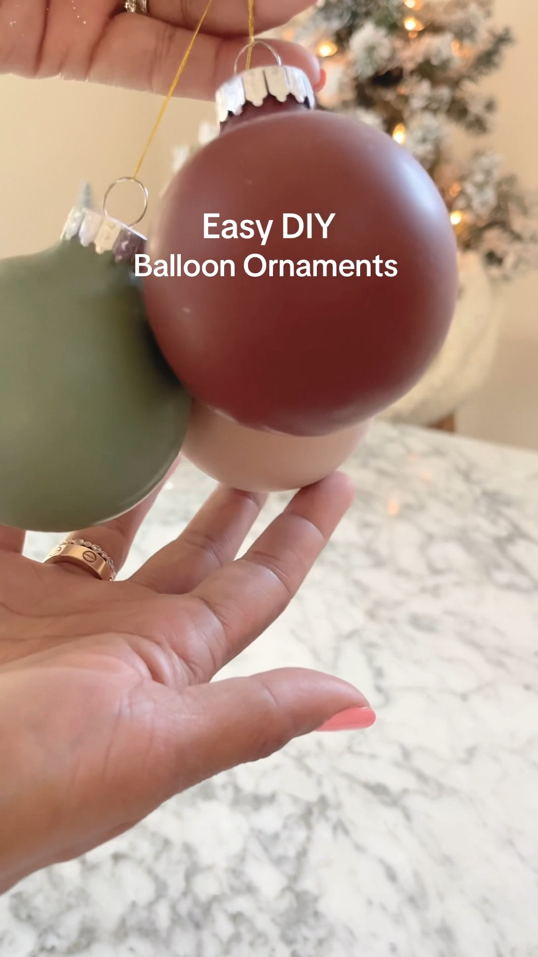 DIY balloon ornaments! #christmas #balloons #ornaments #DIY

#LTKHoliday #LTKSeasonal #LTKHome
