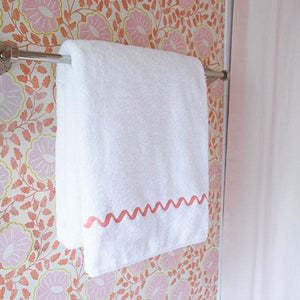 Wave Embroidered Bath Towel | Weezie Towels
