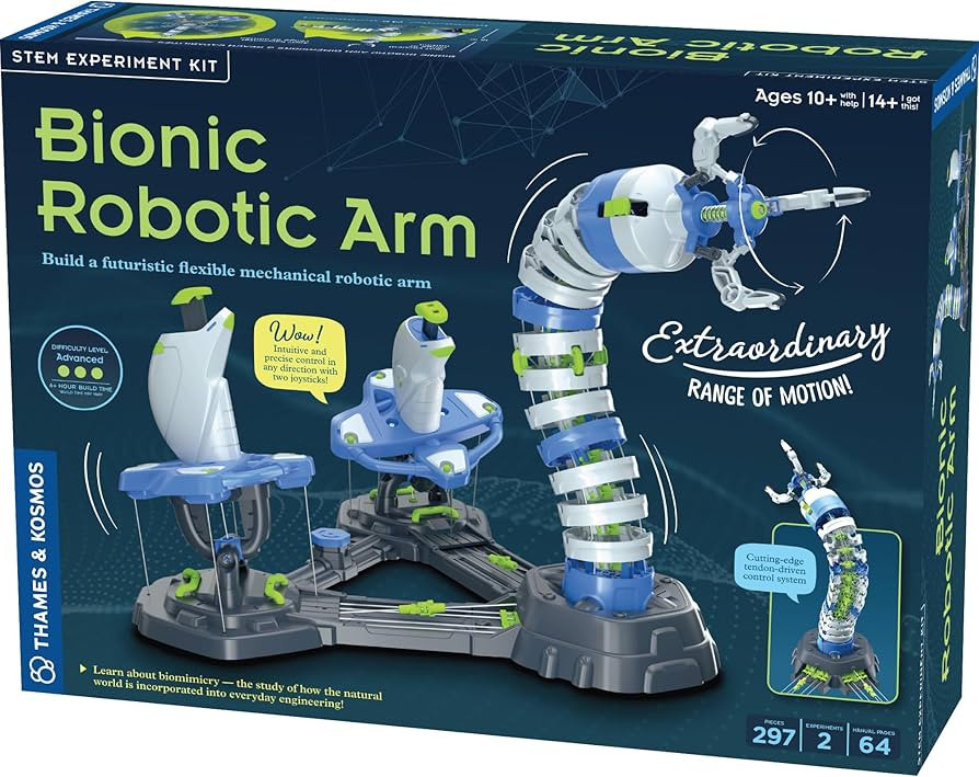 Thames & Kosmos Bionic Robotic Arm STEM Experiment Kit, Toy of The Year Finalist, Build a Mechani... | Amazon (US)