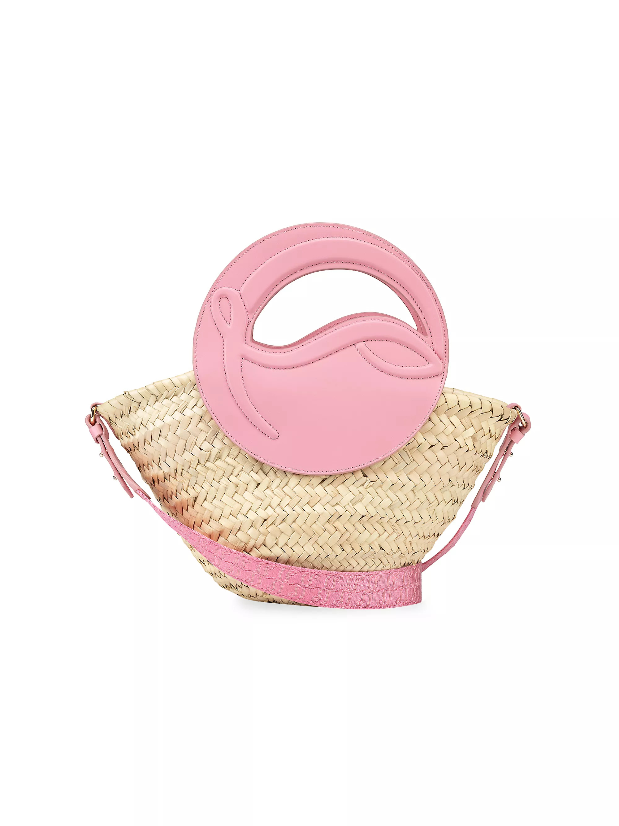 Shop Christian Louboutin Biloumoon Raffia Beach Bag | Saks Fifth Avenue | Saks Fifth Avenue