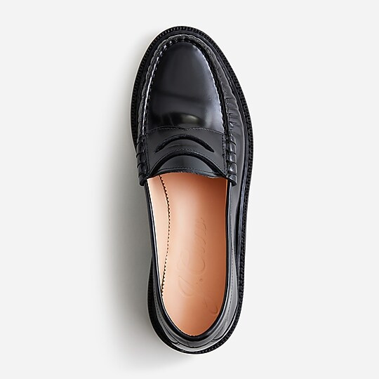 Rowan penny loafers in leather | J. Crew US