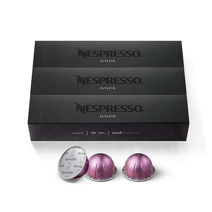Nespresso Capsules VertuoLine, Elvazio, Mild Roast Coffee, 30 Count Coffee Pods, Brews 7.8oz | Amazon (US)