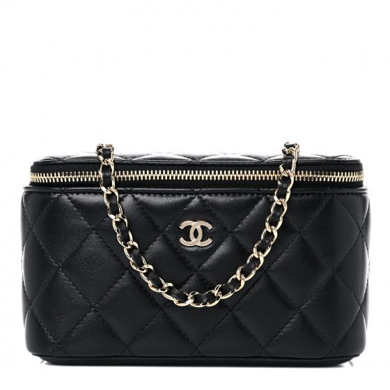 CHANEL

Lambskin Quilted Small Vanity Case With Chain Black | Fashionphile