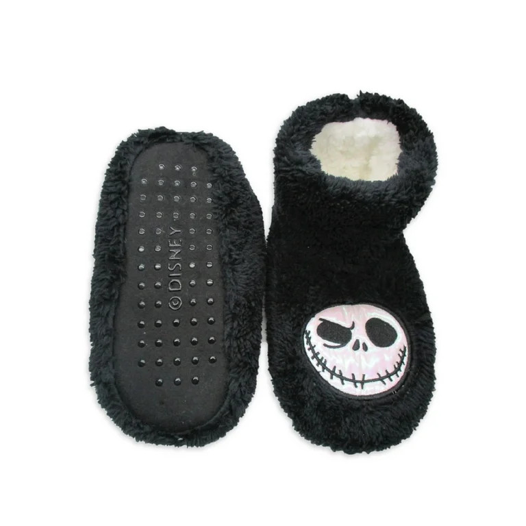 Disney Nightmare Before Christmas Womens Plush Bootie Slipper Socks, Sizes S/M-M/L - Walmart.com | Walmart (US)