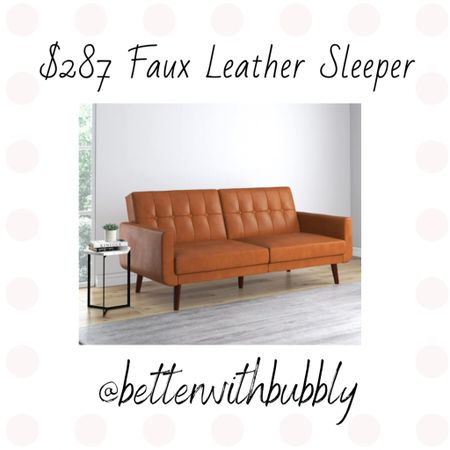 On Sale!!! Faux leather futon sleeper!!! Finally bought this since it’s such a good deal. Perfect for an inexpensive Airbnb, fall decor glow up, kids room, office, dorm room, or replacement.

#LTKfamily #LTKsalealert #LTKhome