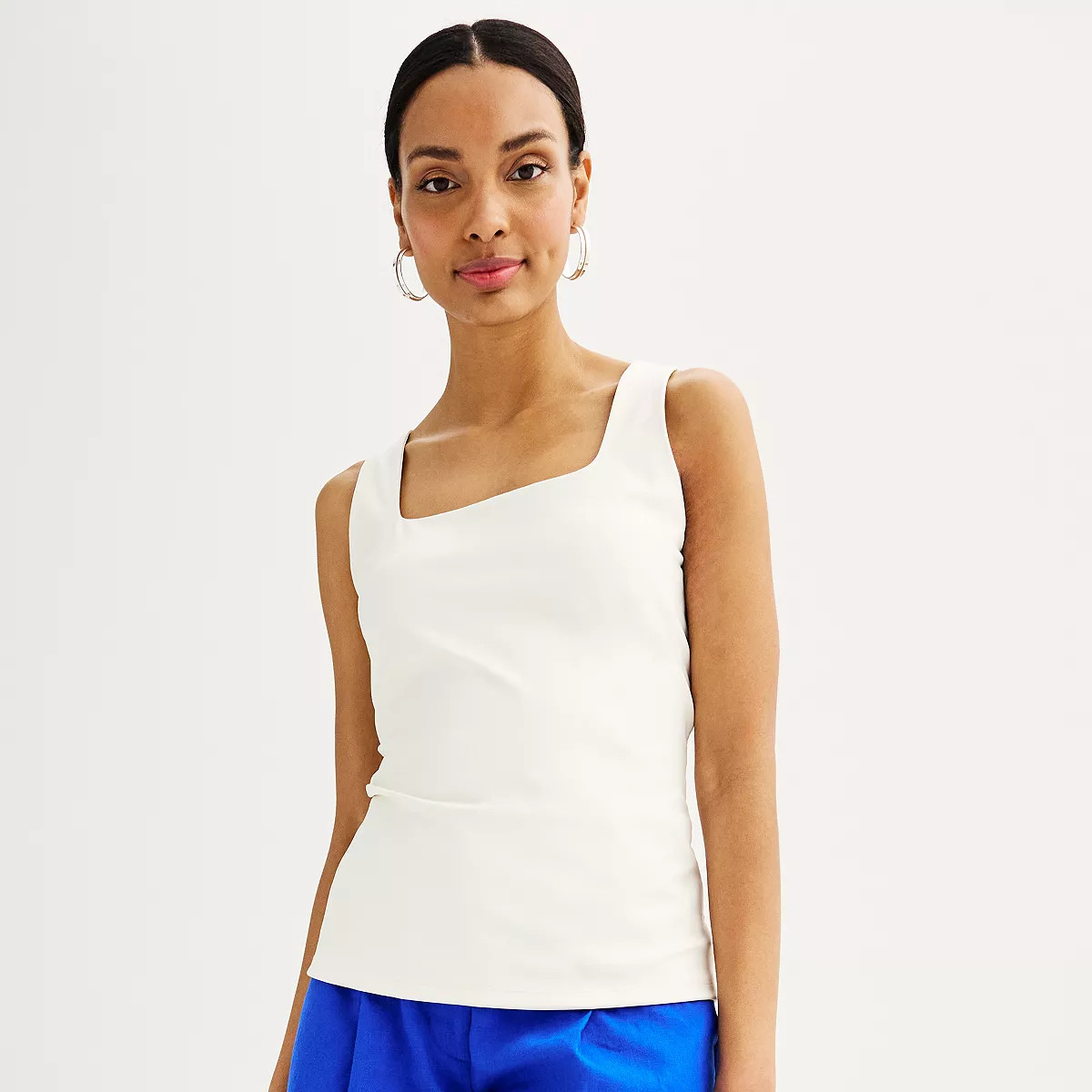 Women's Nine West Sculpt Squareneck Tank | Kohl's