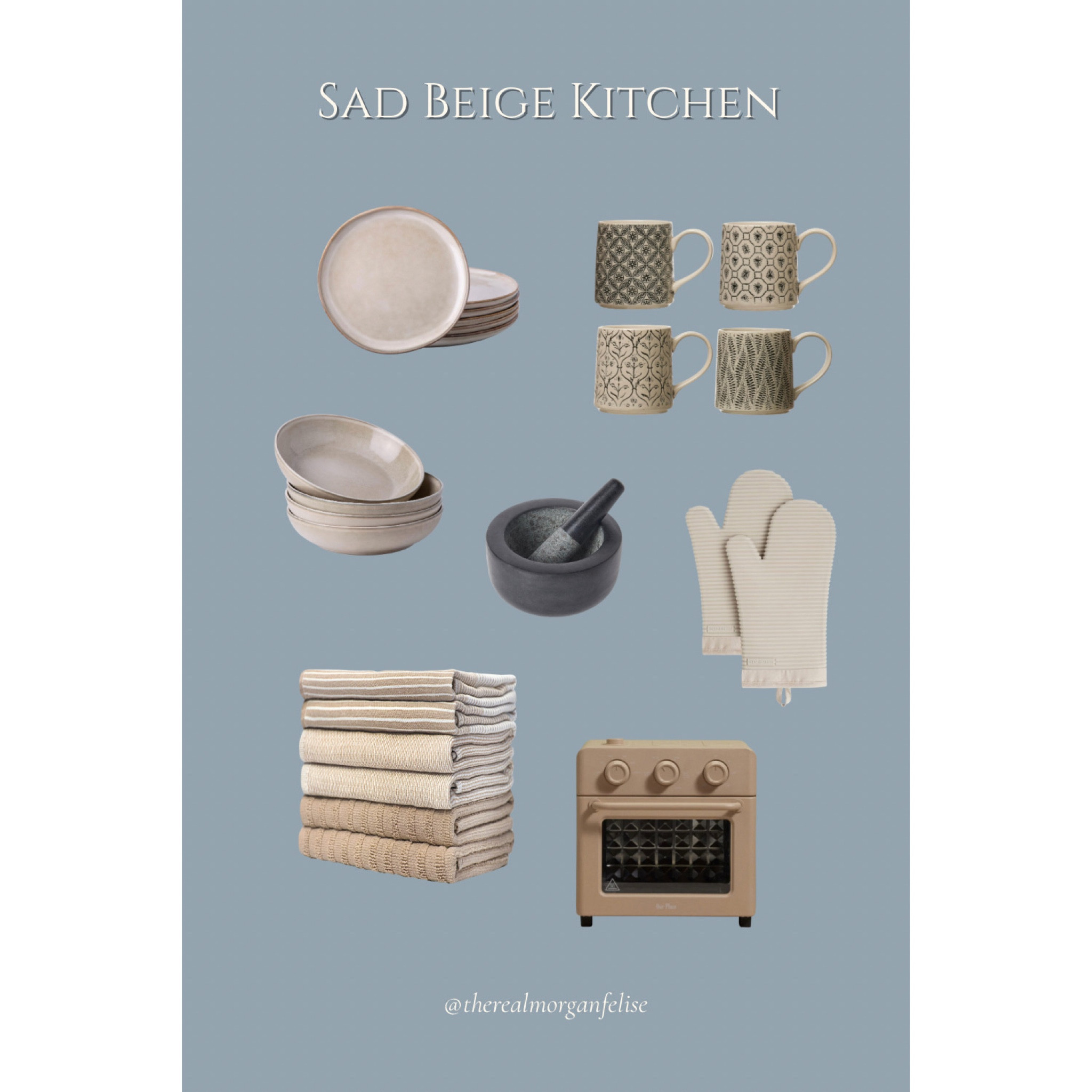 My friends call me Sad Beige Morgan and I'm okay with it. 💁🏼‍♀️ All the sad beige kitchen finds are linked! 🫶🏼

#LTKhome #LTKfindsunder50 #LTKfindsunder100