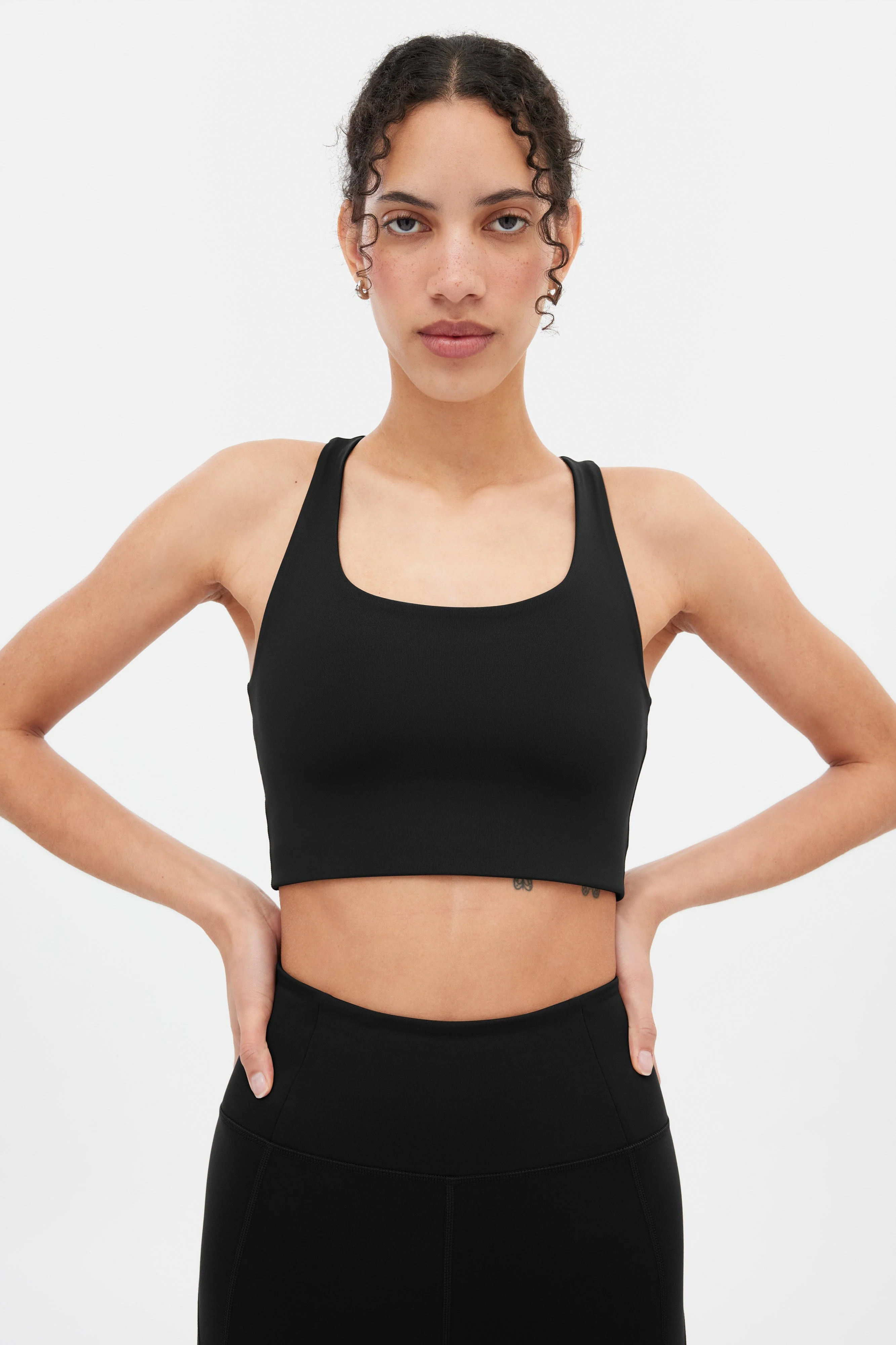 Black Paloma Racerback Bra | Girlfriend Collective