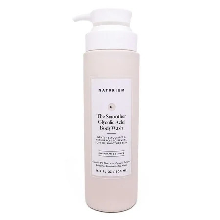 Naturium The Smoother Glycolic Acid Exfoliating Body Wash Soft Smoothing Cleanser 16.9 oz | Walmart (US)