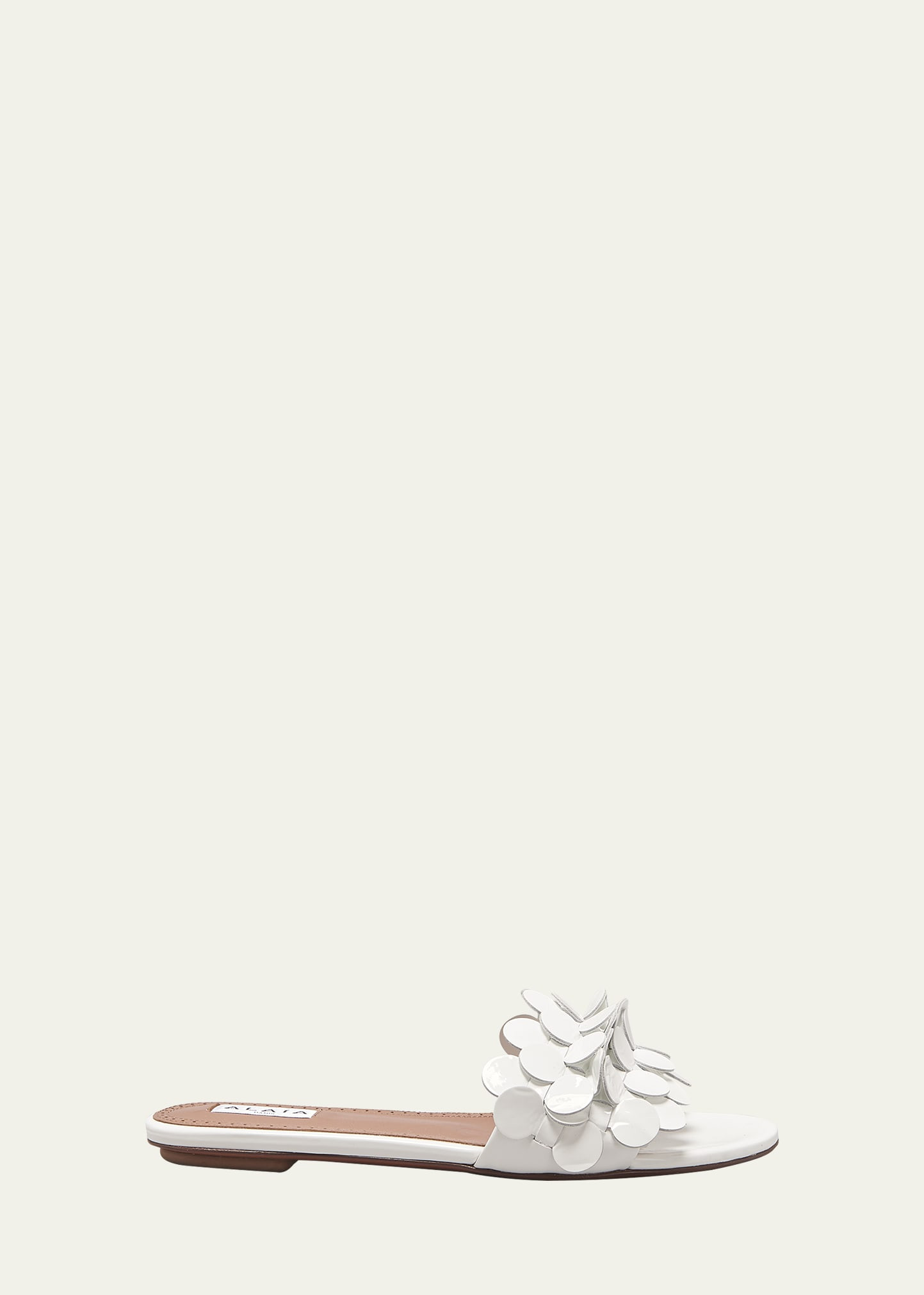 ALAIA Confetti Flat Slide Sandals | Bergdorf Goodman