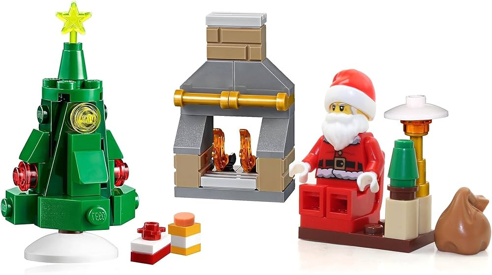 LEGO Holiday Mini Build Set - Living Room with Xmas Tree and Santa Claus Minifigure (Advent Calen... | Amazon (US)