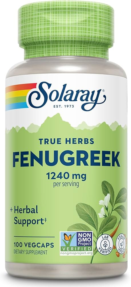 SOLARAY Fenugreek Seed 1240 mg, Healthy Digestion Support and More, Vegan and Lab Verified for Qu... | Amazon (US)