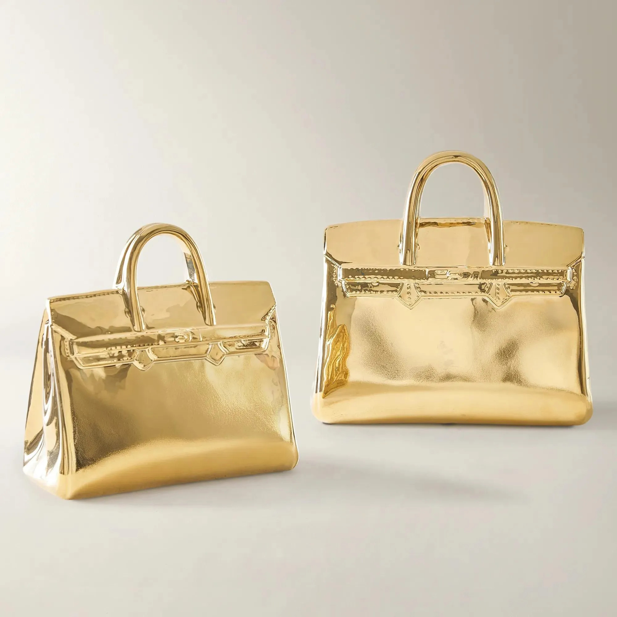 Handbag Coin Bank - Gold | Z Gallerie