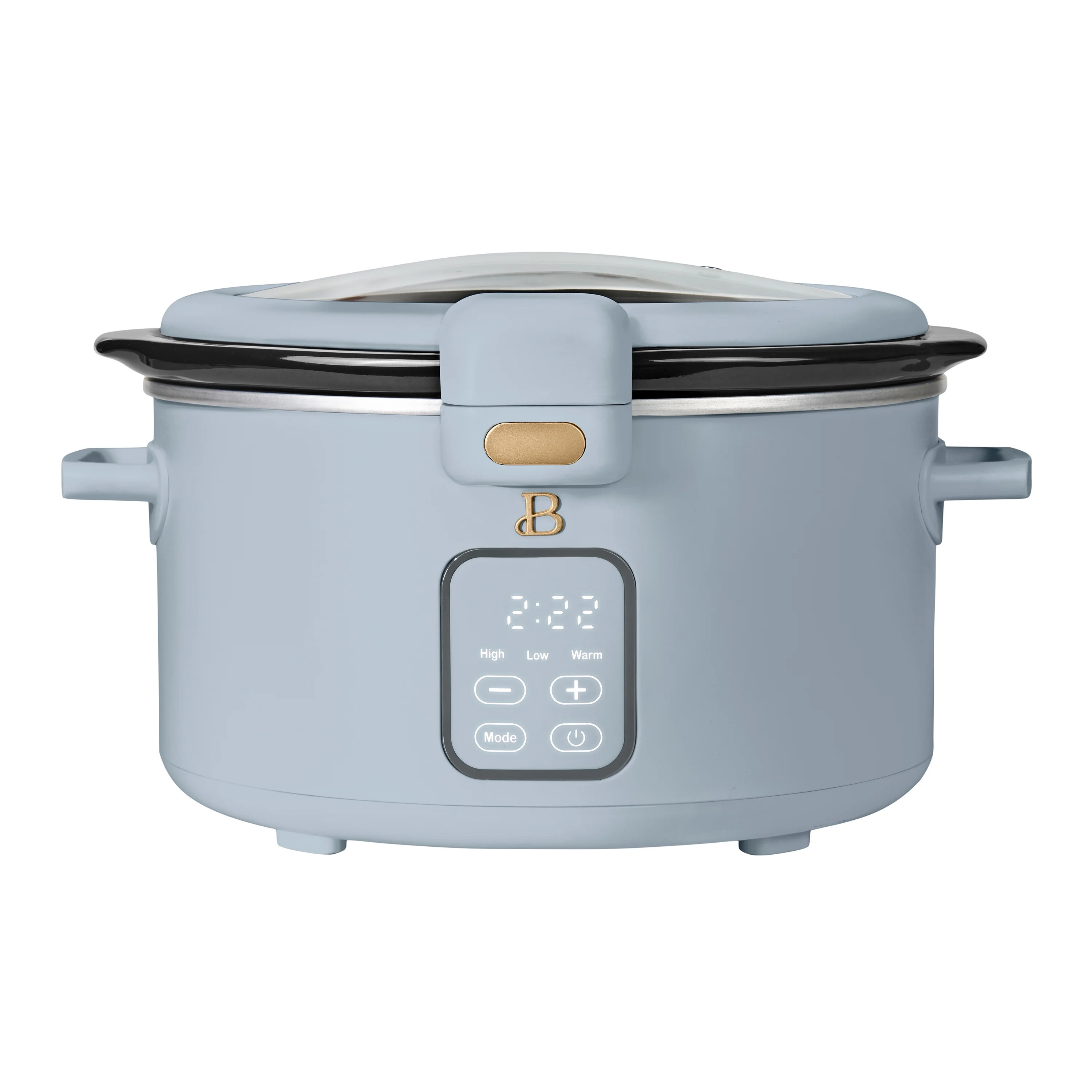 Beautiful 4 Qt Digital Slow Cooker with Hinged Locking Lid, Cornflower Blue by Drew Barrymore | Walmart (US)