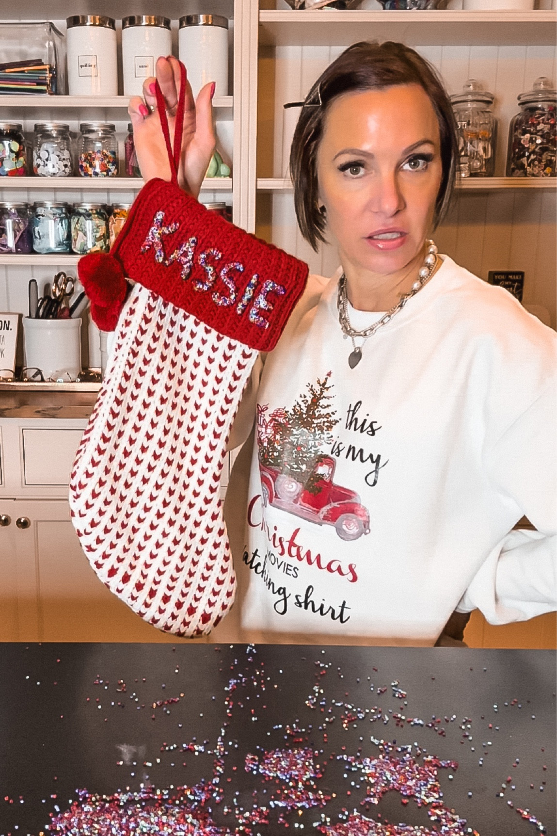 Blinking the project and my sweatshirt!! 🌲

#LTKhome #LTKHoliday #LTKGiftGuide