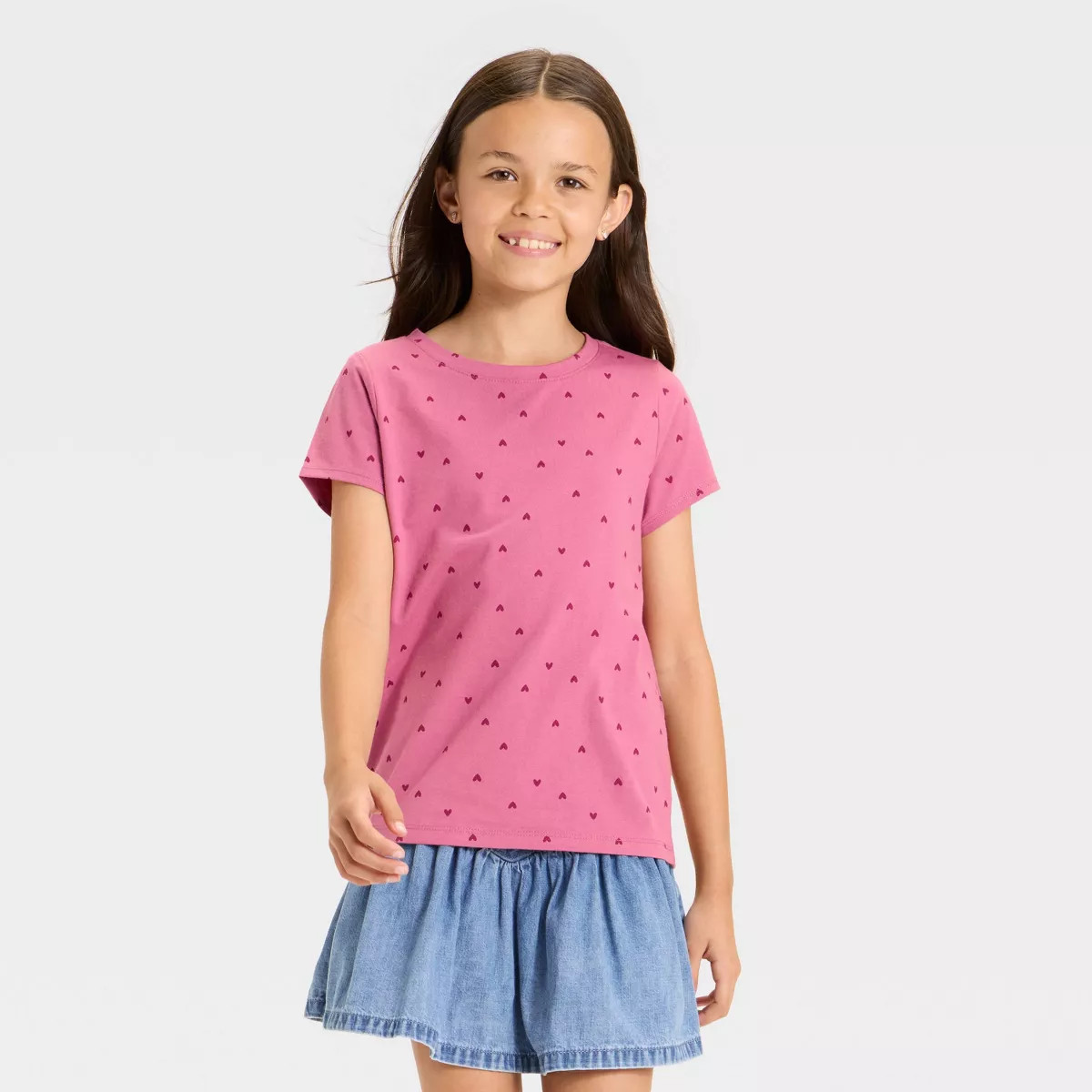 Girls' Short Sleeve Classic Fit T-Shirt - Cat & Jack™ | Target