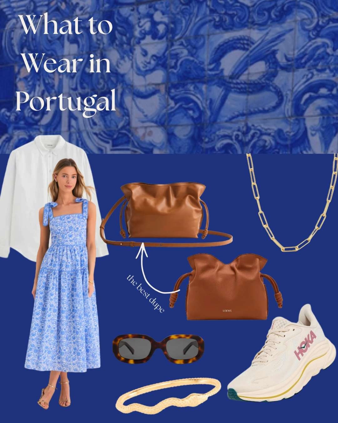 21 days in Portugal. One carry-on. Here's every piece I actually wore — and what I packed for both kids in their own carry-on. The secret: commit to a color scheme before you pack a single thing. Navy, cream, and a pop of terracotta photographed beautifully against the tiles. Blues are everything in Portugal. Bright colors for the Algarve. One linen shirt that I wore approximately every other day. Full packing list on the blog (link in bio). #LTKfamily #LTKtravel #LTKstyletip #WhatToWearInPortugal #PortugalPackingList #FamilyTravel #TravelWithKids #CarryOnOnly 

 #LTKSeasonal #LTKOver40 #LTKTravel